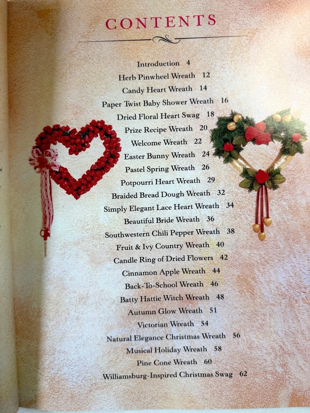 Beautiful Wreaths Book - Great Ideas For All Occasions Instructions Craft Tips